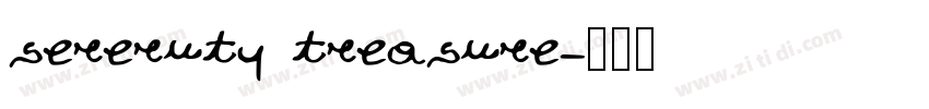 sereruty treasure字体转换